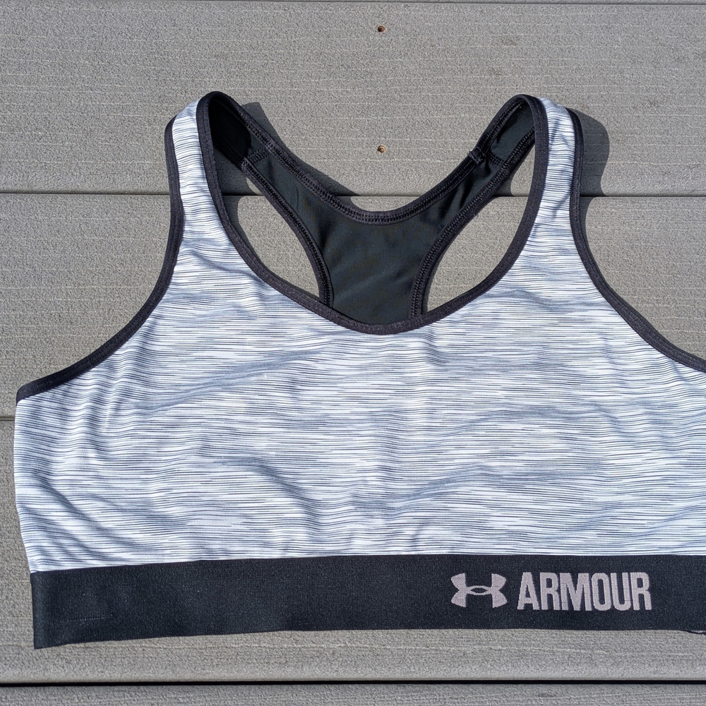 Under Armour Grey Space-Dye Sports Bra